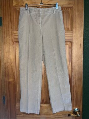 croft & barrow Beige Corduroy Petite Stretch Pants